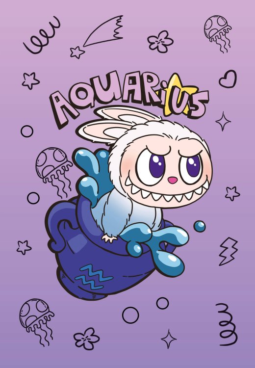 The Monsters. Астрологический блокнот Водолей (Лабубу)