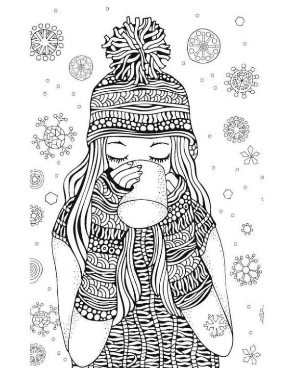 Хюгге. Мини-раскраска-антистресс для творчества и вдохновения