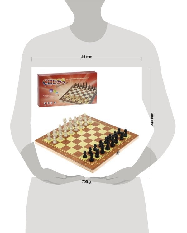 Игра настольная шахматы, в компл. игр. поле 34х34см., шахматы, кор.