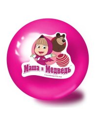 Мяч пвх 23 см Маша И МЕДВЕДЬ с наклейкой, в сетке ИГРАЕМ ВМЕСТЕ в кор.144шт
