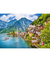 Алмаз мозаика (клас.) 30х40 см, с подр., с полн. заполн.(цв.) Красивая природа Австрии.(Арт.AC34061)