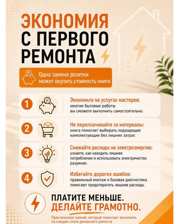 Дополнительное изображение книги «Электрика. От лампочки до щитка. Реальный ремонт своими руками»