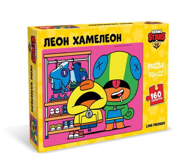 Пазл 160 эл (Премьера Паблишинг) Brawl Stars. Пазл 160 элементов.Леон Хамелеон.