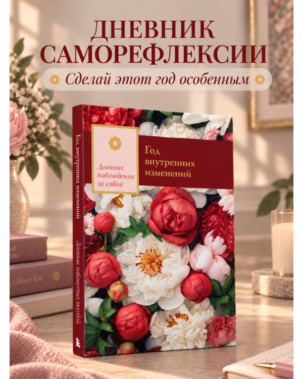 Дополнительное изображение книги «Год внутренних изменений. Дневник наблюдения за собой (Букет пионов)»