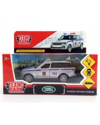 Машина металл свет-звук "RANGE ROVER VOGUE ПОЛИЦИЯ" 12см, инерц, в кор. Технопарк в кор.2*36шт