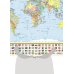 Карта в пластике Политическая карта мира с флагами (в новых границах) А0