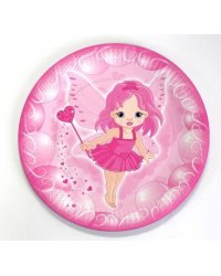 Тарелка бумажная Чудесная Фея (17 см., 6 шт.) флоупак, ПФ 4  ФЛ-8250