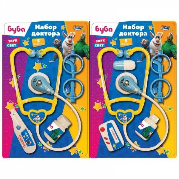 НАБОРЫ ДОКТОРА (Умка) Набор доктора БУБА свет-звук, блист.21,5*34,5*3см ИГРАЕМ ВМЕСТЕ в кор.2*48шт