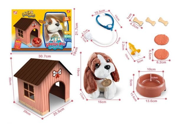 ИГРОВЫЕ НАБОРЫ С ПИТОМЦАМИ (Рыжий Кот) Игровой набор "Собачка"(питомец,миска,аксесс.,нет функц.,в кор.)(30x19x21,5cм) ( Арт. 2164128)