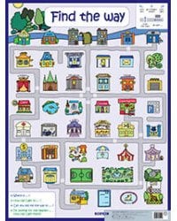 Найди дорогу . Find the way. Наглядное пособие на англ.яз.