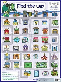 Найди дорогу . Find the way. Наглядное пособие на англ.яз.