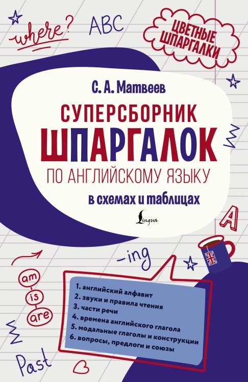 Обложка книги «Суперсборник шпаргалок по английскому языку» — Мавтеев Сергей Александрович, ISBN 9785171852771