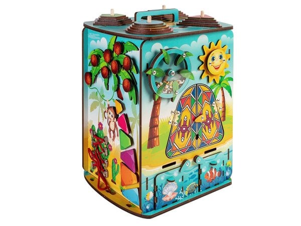 Сортер (Ковальский) Бизиборд (бокс) «Весёлая Африка», 112212