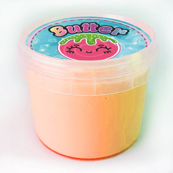 Слайм "Стекло", серия Butter, оранжевый цвет