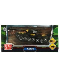 Модель металл ТАНК 12 см, подвижные детали, инерц., кор. Технопарк в кор.2*96шт