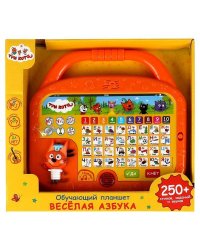 Обучающий планшет Три Кота 250 стихов,заданий,звуков.свет.азбука.кор.бат Умка в кор.48шт