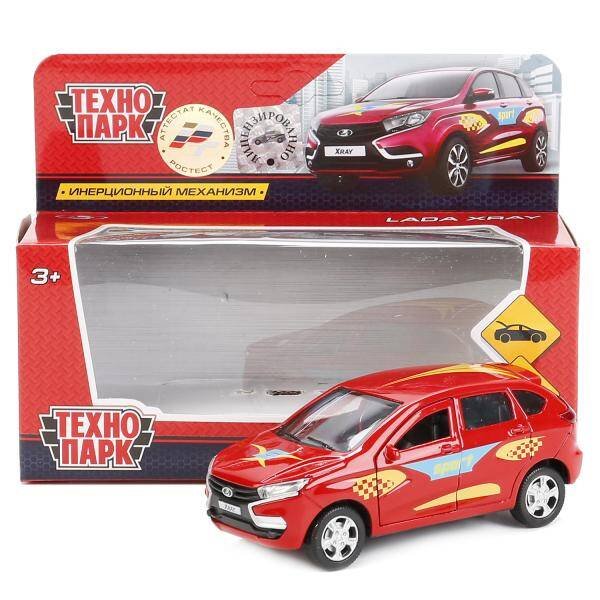 "ТЕХНОПАРК" (Умка) МАШИНА "ТЕХНОПАРК" МЕТАЛЛ. ИНЕРЦ. LADA XRAY, 12СМ, ОТКРЫВ. ДВЕРИ И БАГАЖНИК В КОР. в кор.2*36шт