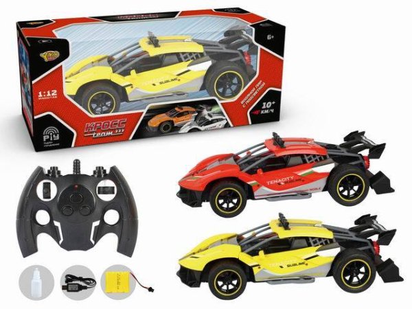 Машинка на р/у "Молния"(32см) (свет,пар,звук,акк.6V,цвет микс,в коробке) (Арт. M1262-3)