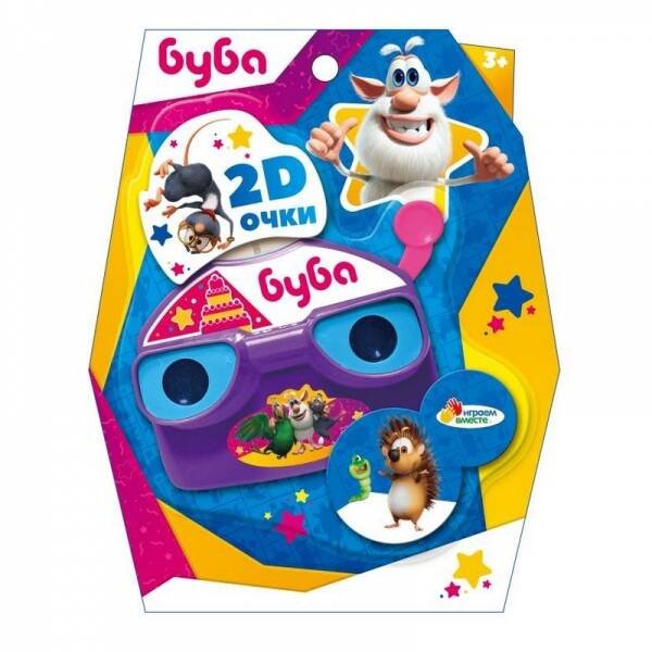 НАСТОЛЬНЫЕ ИГРЫ (Умка) Очки 2d БУБА блист.17*21,7*6см ИГРАЕМ ВМЕСТЕ в кор.2*84шт