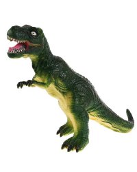 Игрушка пластизоль динозавр тиранозавр 32*11*23 см, хэнтэг, звук ИГРАЕМ ВМЕСТЕ в кор.2*36шт