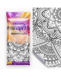 Скатерть ButtenFilm 1100х1200х0,060 60/1 белый Скатерть Мандала