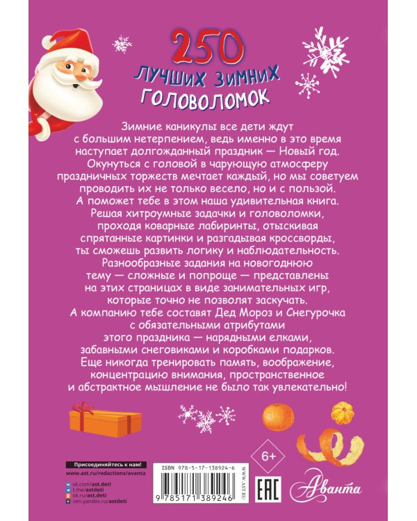 250 лучших зимних головоломок