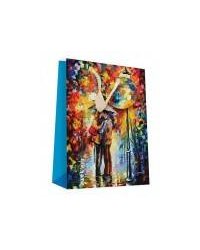 Пакеты подарочные. Пакет "Поцелуй под дождем" (1001S-SB)