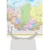 Карта в пластике Федеративное устройство России. Физическая карта России (в новых границах) А0