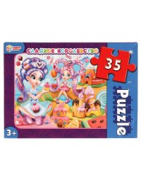 Сладкое королевство. Макси-пазлы  в коробке. Пазл 35 деталей. Умные игры в кор.24шт