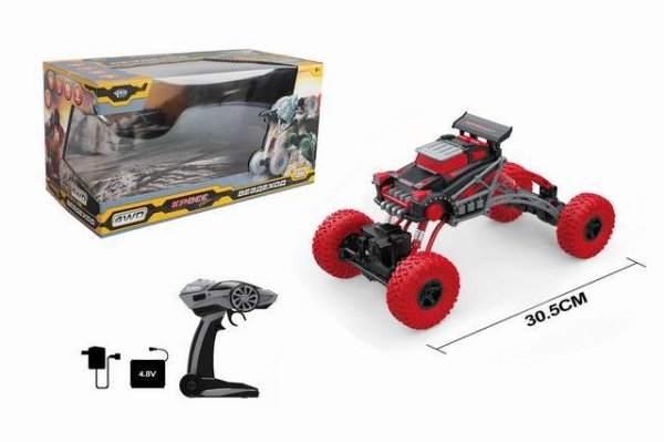 Машинка на р/у "Краулер Красный"(30см) (свет,акк.4.8,бат.2шт.АА не в компл.) (Арт. M0524-2A)