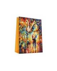 Пакеты подарочные. Пакет "Двое под зонтом" (1002S-SB)