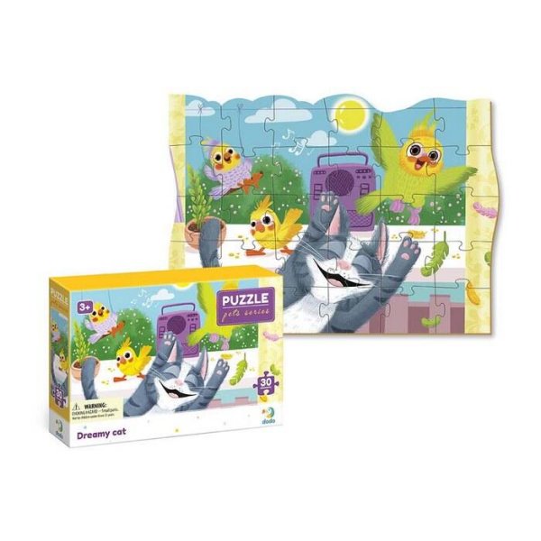 Пазлы 30 элементов (Ярасту) Пазл "Мечтающий котик" 30 элементов