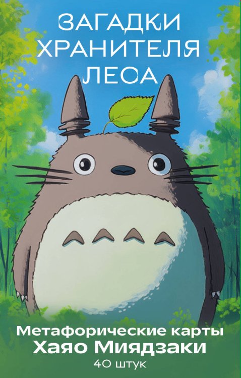 Внутренняя опора. Метафорические карты для обретения счастья Загадки хранителя леса. Метафорические карты по мотивам творчества Хаяо Миядзаки (40 шт.)