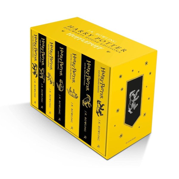 Обложка книги «Harry Potter Hufflepuff House Editions Paperback Box Set (J.K. Rowling) Гарри Поттер издание факультета Пуффендуй Бокс сет/ Книги на английском языке», ISBN 9781526624550