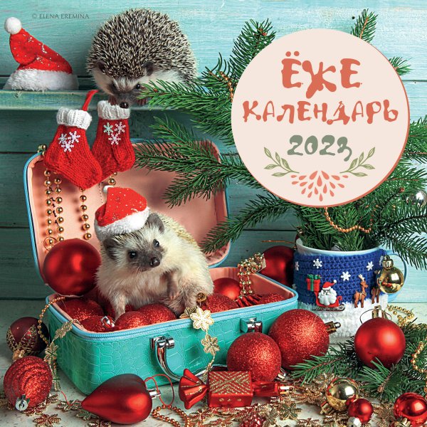 Календари настенные 2023 (300х300) Ёжекалендарь (чемоданчик). Календарь настенный на 2023 год (300х300)