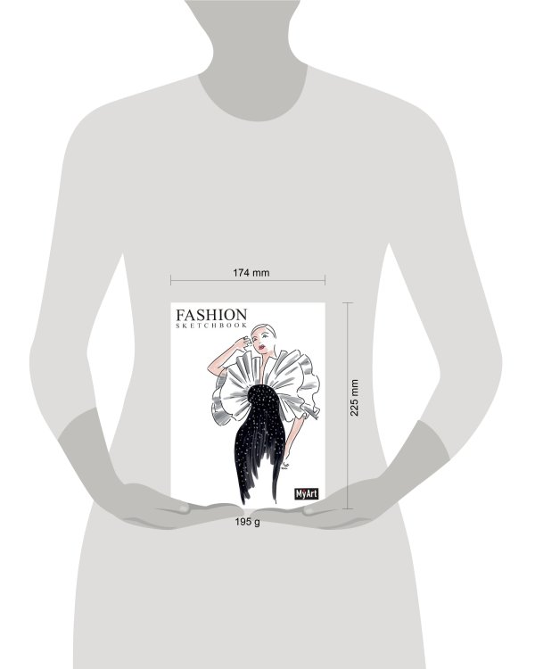 My Art. Fashion СКЕТЧБУК на гребне. Дива
