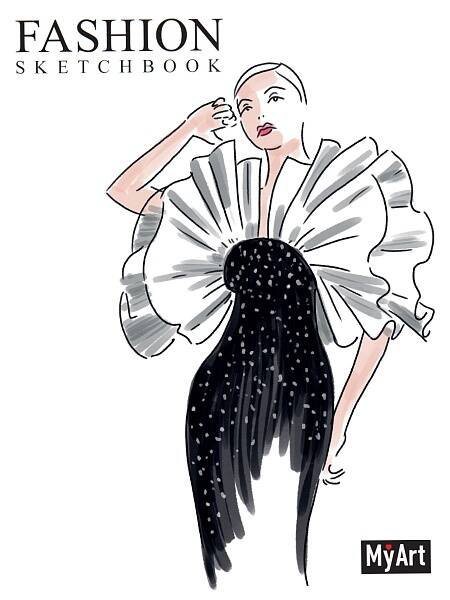 My Art. Fashion СКЕТЧБУК на гребне. Дива