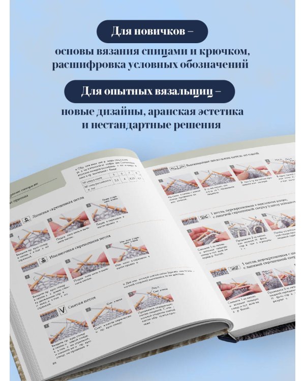 Дополнительное изображение книги «АРАНЫ спицами и крючком. Универсальные схемы для вязания узоров»