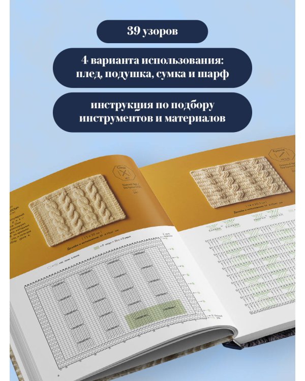 Дополнительное изображение книги «АРАНЫ спицами и крючком. Универсальные схемы для вязания узоров»