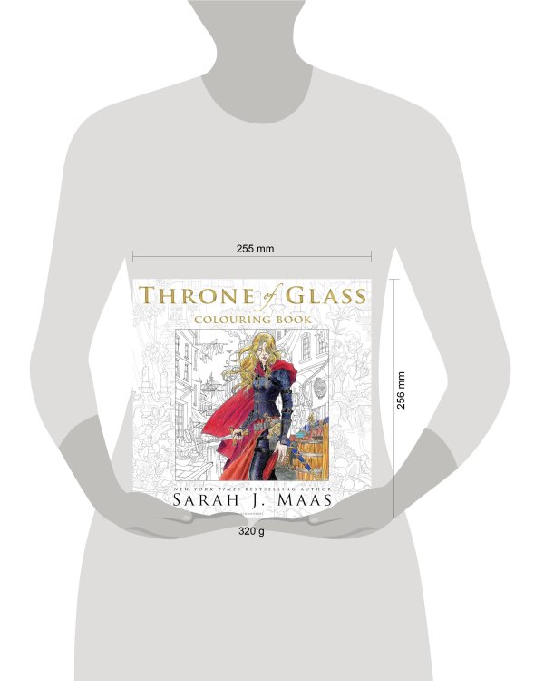 The Throne of Glass Colouring Book (Sarah Maas) Стеклянный трон Раскраска (Сара Маас) /Книги на английском языке