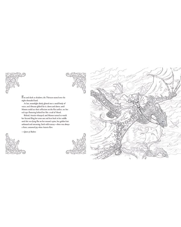 The Throne of Glass Colouring Book (Sarah Maas) Стеклянный трон Раскраска (Сара Маас) /Книги на английском языке