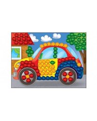 МОЗАИКА ИЗ ПОМПОНОВ. формат А5. МАШИНКА (Арт. М-5228)