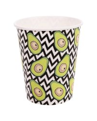 Стаканы бумажные Авокадо (250 мл, 6 шт) флоупак ФЛ-7483