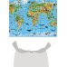 РОСТОМЕРЫ (ГеоДом) Карта 101х69 см. Наша планета. Животный и растительный мир. ЛАМ. Настенная. ПРОкарта