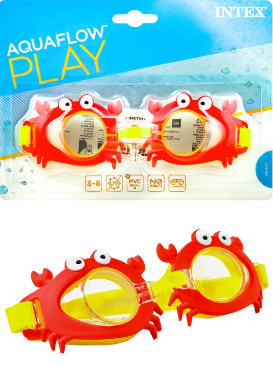 09. Аксессуары для плавания (Рыжий Кот) Очки для плавания INTEX Арт. 55610)