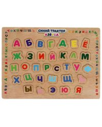 Вкладыши "азбука" СИНИЙ ТРАКТОР 22,5*30 см, термопленка Буратино в кор.100шт