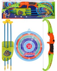 Лук 56,6х21х4,5см (стрелы на присосках 3шт., мишень) (Арт.Y12849146)