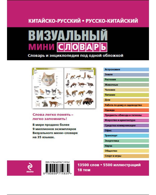 Китайско-русский русско-китайский визуальный мини-словарь
