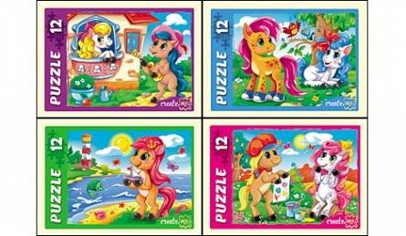 ПАЗЛЫ 12 элементов. ЛЮБИМЫЕ ПОНИ (Арт. П12-5920) кратно 32