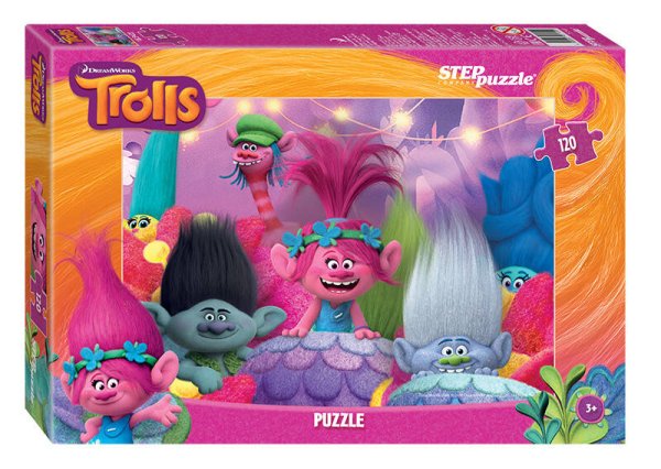 120 (STEPpazzle) Мозаика "puzzle" 120 "Trolls" (DreamWorks)